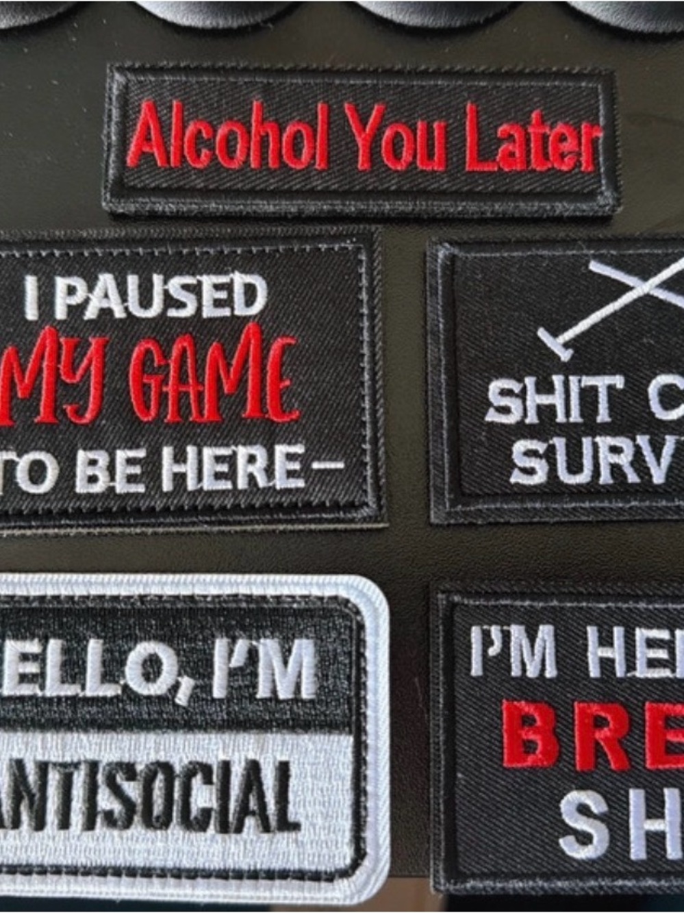 Silly Velcro patches